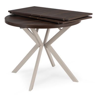 Розкладний обідній стіл Mebel Elite LUGO 90(190)* 76 см Горіх/Кашемір
