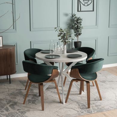 Розкладний обідній стіл MEBEL ELITE DORIAN 80(160)*80 Кашемір