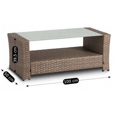 Комплект садових меблів MEBEL ELITE FLORYDA Бежевий