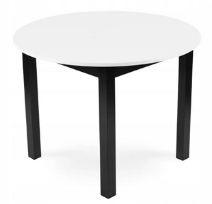 Стол кухонный раскладной MEBEL ELITE HARRY 102-142х102 см белый / черный