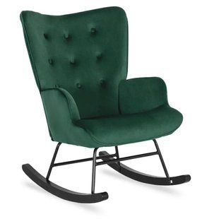 Крісло-гойдалка оксамитове MEBEL ELITE ELIS Velvet Зелений