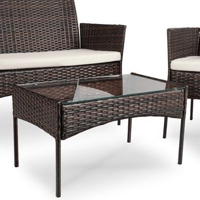 Комплект садових меблів MEBEL ELITE MISSISIPI Коричневий