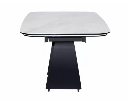 Стіл Infinity Ceramic Nature Cloud 160(240)X95 см Білий Мат / Чорний мат SIGNAL