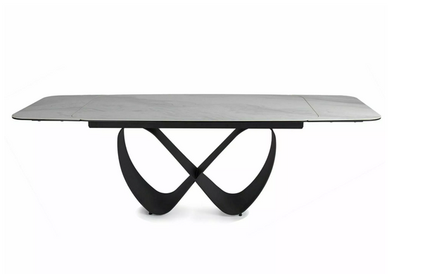 Стіл Infinity Ceramic Nature Cloud 160(240)X95 см Білий Мат / Чорний мат SIGNAL