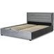 Кровать MEBEL ELITE BLOOM Welur 160x200 см Серый