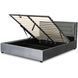 Кровать MEBEL ELITE BLOOM Welur 160x200 см Серый