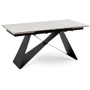 Стол раскладной MEBEL ELITE VICTOR 160(240)х90 см Белый мрамор