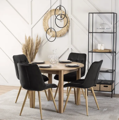 Стіл кухонний розкладний MEBEL ELITE HARRY 102-142х102 см дуб рів'єра