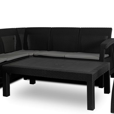 Комплект садових меблів MEBEL ELITE INDIANA Чорний