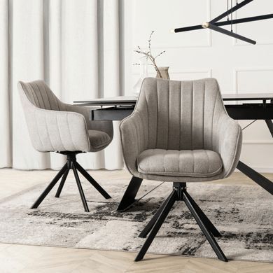 Обеденный стул поворотный MEBEL ELITE MUMBAI Серый
