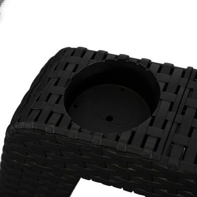 Комплект садових меблів MEBEL ELITE INDIANA Чорний