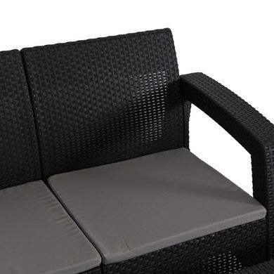Комплект садових меблів MEBEL ELITE INDIANA Чорний