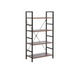 Стеллаж Loft R4 Темный орех/Черный SIGNAL