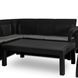 Комплект садових меблів MEBEL ELITE INDIANA Чорний