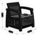 Комплект садових меблів MEBEL ELITE INDIANA Чорний