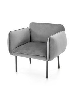Крісло BRASIL Velvet Cерый HALMAR