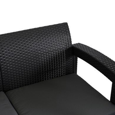Комплект садовой мебели MEBEL ELITE BRANDON Черный