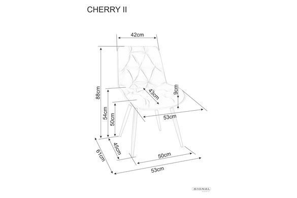Стул Cherry II Velvet Черный SIGNAL