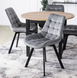 Стол кухонный раскладной MEBEL ELITE HARRY 102-142х102 см дуб ривьера / черный