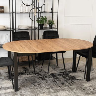 Стол MEBEL ELITE JAMES 102 (222)*102 см Дуб крафт
