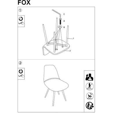 Стілець FOX Сірий SIGNAL