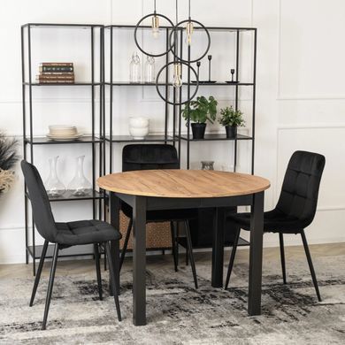 Стол MEBEL ELITE JAMES 102 (222)*102 см Дуб крафт
