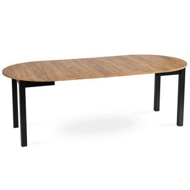 Стол MEBEL ELITE JAMES 102 (222)*102 см Дуб крафт