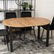Стол MEBEL ELITE JAMES 102 (222)*102 см Дуб крафт
