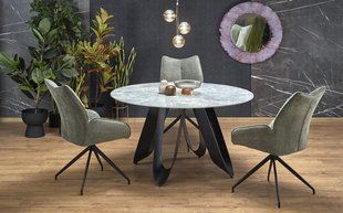 Стол GIOVANI 135x135 см Зеленый Мрамор HALMAR