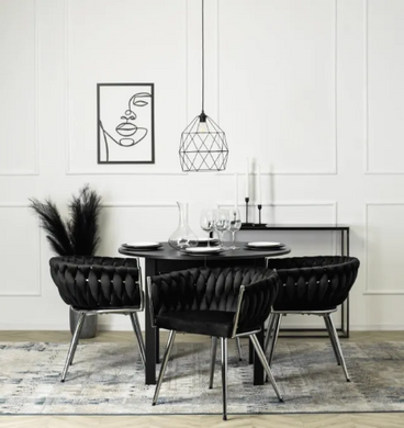 Стол кухонный раскладной MEBEL ELITE HARRY 102-142х102 см черный