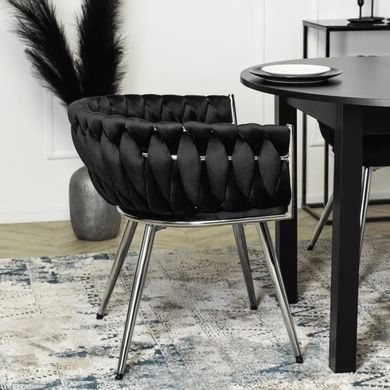 Стол кухонный раскладной MEBEL ELITE HARRY 102-142х102 см черный