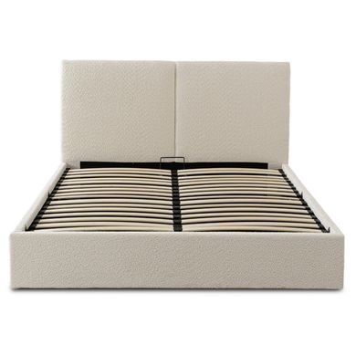Кровать MEBEL ELITE MARSYLIA Boucle 140x200 см Кремовая