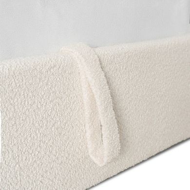 Кровать MEBEL ELITE MARSYLIA Boucle 140x200 см Кремовая
