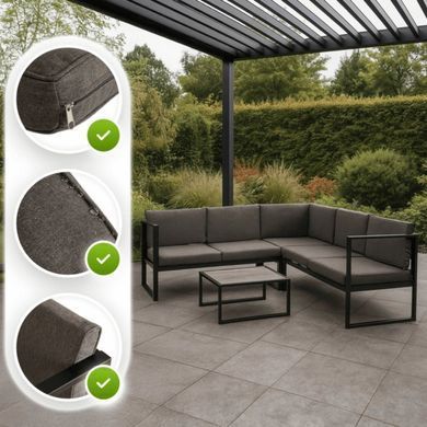 Комплект садових меблів MEBEL ELITE VERMONT Сірий