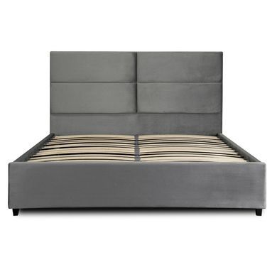 Кровать MEBEL ELITE TULSA 160x200 см Серый