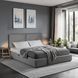 Кровать MEBEL ELITE TULSA 160x200 см Серый