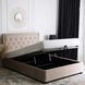 Кровать MEBEL ELITE CROS Welur 160x200 см Бежевый