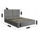 Кровать MEBEL ELITE TULSA 160x200 см Серый