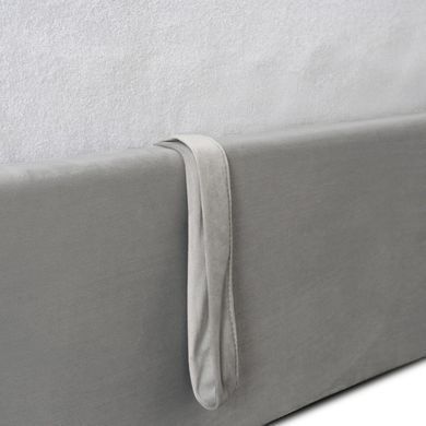 Кровать MEBEL ELITE MARSYLIA Welur 140x200 см Серый