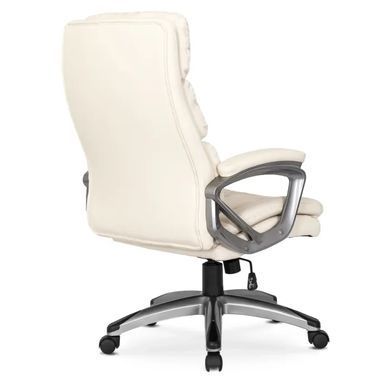 Крісло офісне обертове MEBEL ELITE STRATO Екошкіра: Кремовий