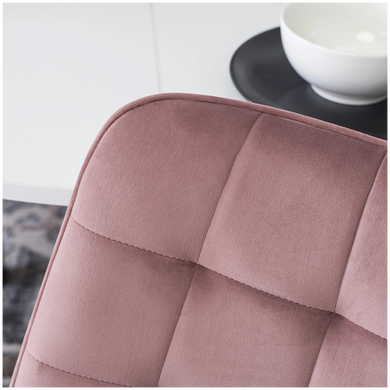 Стілець оксамитовий MEBEL ELITE RICK Velvet Рожевий