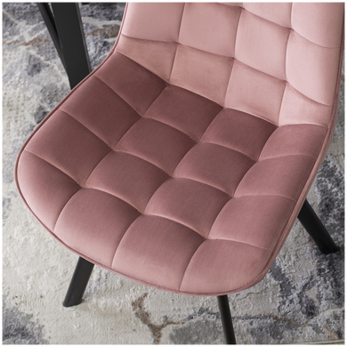 Стілець оксамитовий MEBEL ELITE RICK Velvet Рожевий