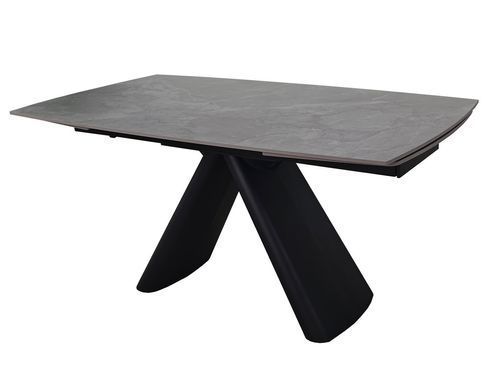 Стол INTARSIO GREYSON CERAMIC 160(240)*90 Серый мат/Черный