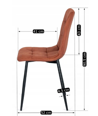 Стул бархатный MEBEL ELITE PERU Velvet Красный