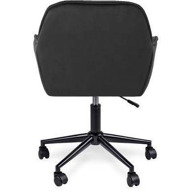 Кресло офисное поворотное бархатный MEBEL ELITE MILAN 2 Velvet Черный / Черный