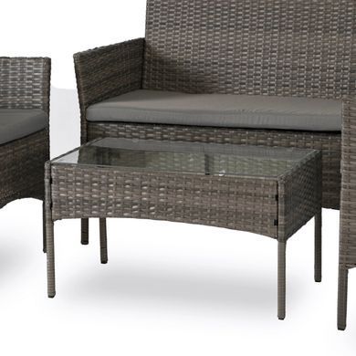 Комплект садових меблів MEBEL ELITE MISSISIPI Сірий