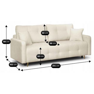 Раскладной диван MEBEL ELITE SEUL Boucle Бежевый