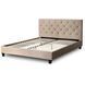 Ліжко MEBEL ELITE QUEEN Welur 160x200 см Бежевий