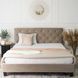 Ліжко MEBEL ELITE QUEEN Welur 160x200 см Бежевий
