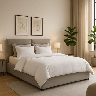Кровать MEBEL ELITE MARSYLIA Welur 160x200 см Серый